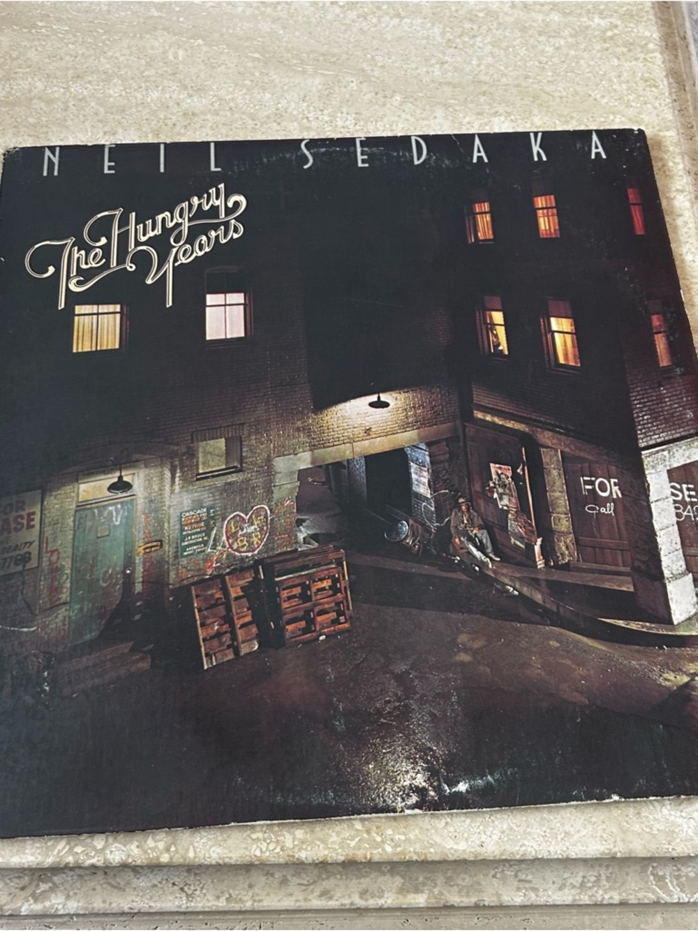 Neil Sedaka "The Hungry Years" Vinyl Album - Dark City Cover